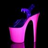 Pleaser - FLAMINGO808UVG Sandale à bride à la cheville, Pole dance chaussures - Chaussures de pole dance - Rose/Transparent Product image